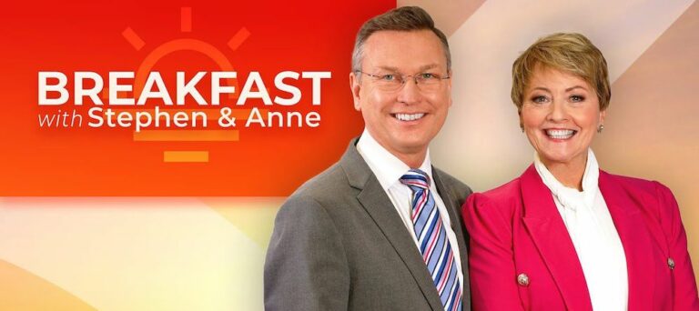 Stephen Dixon and Anne Diamond on GB News' Breakfast with Stephen and Anne.