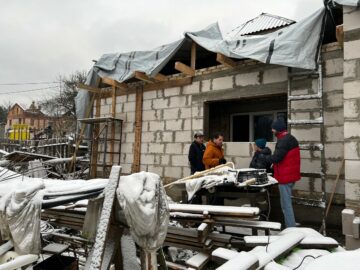 Many families have been left without heating or power and urgently need protection from the cold. Image: Shelterbox.