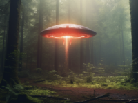 ‘Too many credible people have seen strange things.’ Image: Breaktime News artist impression.