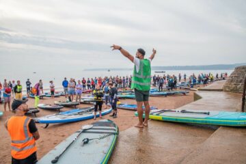 SHARK SUPs: Sponsoring Great Big Paddle Parade 2023. Imagery provided by BJPR.