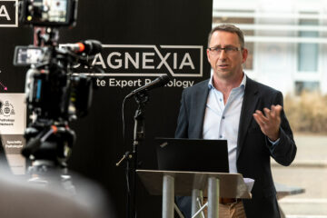 Image shows opening of Diagnexia offices in Exeter. Supplied by Program Agency.
