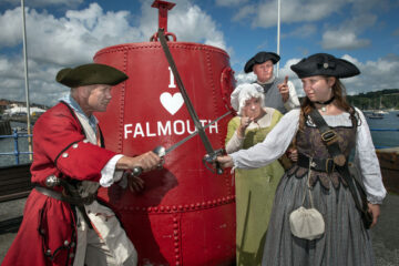 Pirates in Falmouth! Photography by Emily Whitfield Wicks (provided by English Heritage).