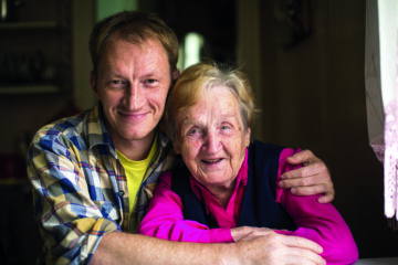 Westbank Devon's carers: mother and son.