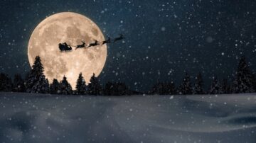Santa and reindeer on their annual quest to deliver millions of presents around the world. Image: Shutterstock.
