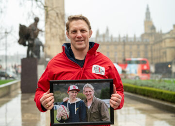 Former England rugby captain Lewis Moody, a fundraising ambassador for The Brain Tumour Charity. Image: Broni Lloyd Edwards Photography.