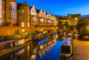 Birmingham's Canal system stretches for more than 35 miles. Image: Shutterstock.