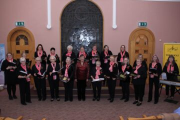 Fundraising concerts included Torpoint Lady Singers' annual Christmas concert. Image provided by ShelterBox.