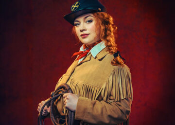 Hit musical, Calamity Jane, stars Carrie Hope Flectcher in its lead role. Image: HORIZ PR.