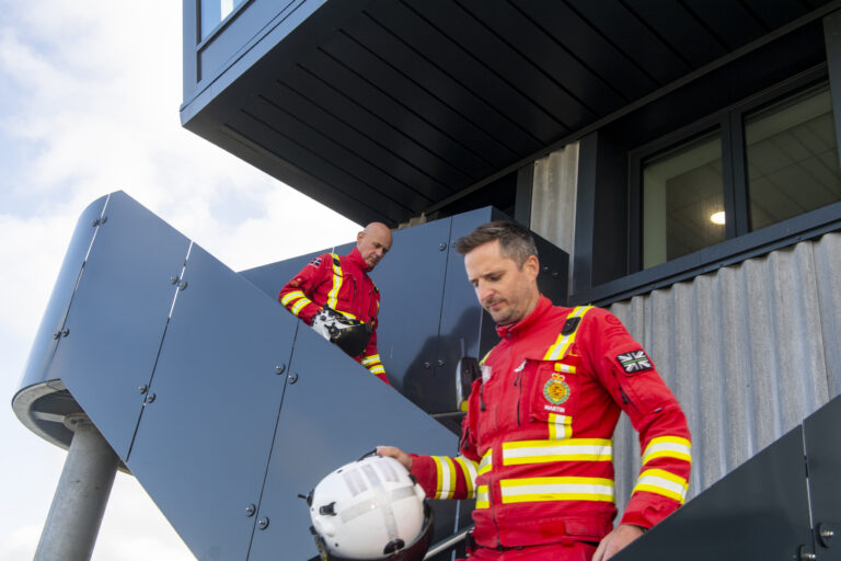 Cornwall Air Ambulance crew: Image: CAA.