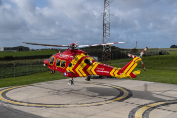 Cornwall Air Ambulance crews tasked with 525 missions in the first six months of 2024. Image: CAA.