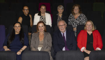 Joint MDs Rachel Buckley, Norman Hartnell and Kerry England front row with guests. Image: Tony Cobley.