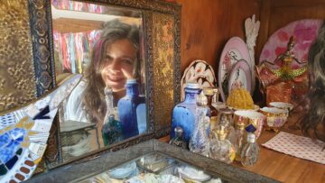 The founder of Plympton’s Mad Hatter Studio, Sheron King.