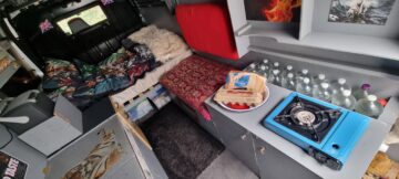 Matthew Young talks how he’s converted an ordinary van into a ‘home on wheels’ with some expert help from his Dad who's an electrician. All images: Matthew Young.