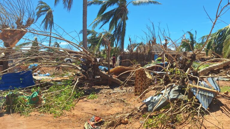 Cyclone Chido made landfall on the French Indian Ocean territory of Mayotte before ripping through Mozambique, Malawi, and Zimbabwe. Image provided by Shelterbox.