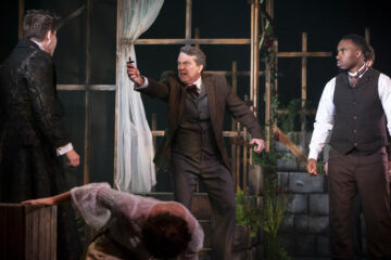 Nick Lane’s acclaimed adaptation of Dracula is being performed by The Blackeyed Theatre. Image: Karl Andre.