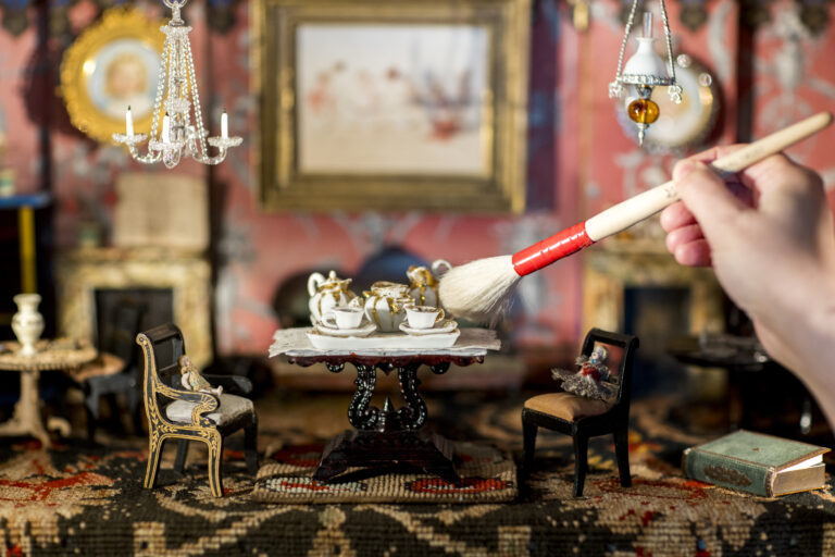 Beatrix Potter's doll's house following the completion of its' conservation work. Image: (c) Annapurna Mellor / National Trust Images.