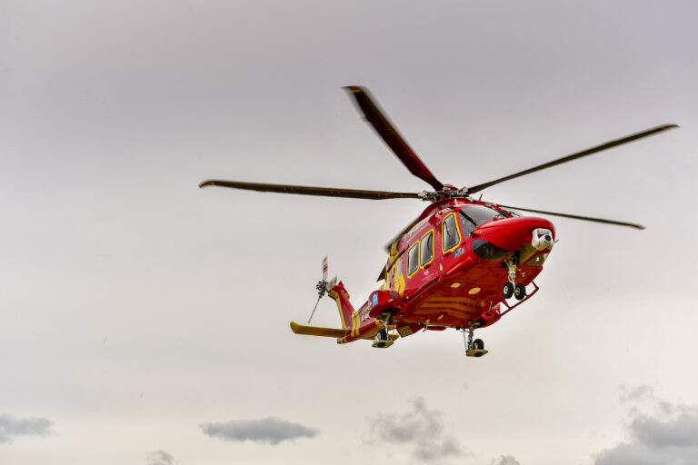 ‘It has been a steady start to the year in terms of mission numbers.' Image provided by Cornwall Air Ambulance.