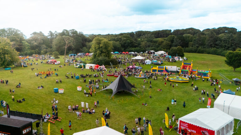 ‘Helifest was the first opportunity for people to see the new helicopter.' Image provided by Cornwall Air Ambulance.