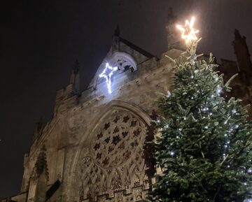 Exeter Cathedral during the season of Advent. Image: Sharon Goble.