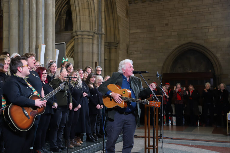 Harry Glasson and The Clams perform 'Cornwall My Home.' Image provided by ShelterBox.