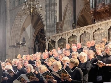 Exeter Philharmonic Choir's Christmas carol concerts supported the work of the Exeter Leukaemia Fund. Image: Sharon Goble.