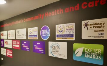 Westbank Community and Care: Some of the awards the team's won over the course of the year. Image: Sharon Goble.