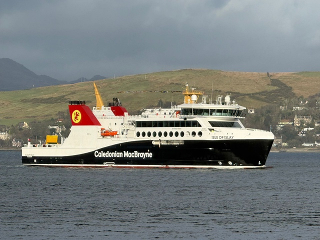 'We’re excited that communities across the Clyde and Hebrides will get to see the vessel steaming their way in the coming days,' says Louis de Wolff, CalMac’s Fleet Management Director. Image: Brian Fulton (provided by CalMac).